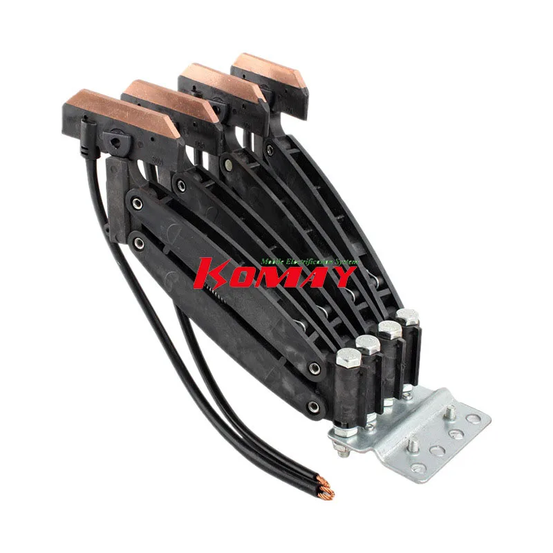 KOMAY 4P-30A double current collector on multiply conductor rail