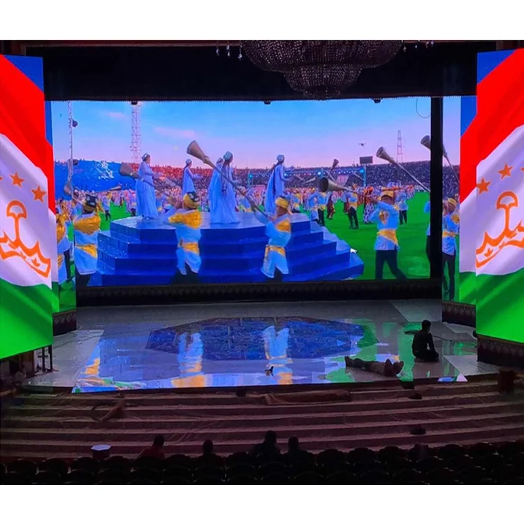 Indoor P4.81 Full Color Rental LED Screen Display  Best New HD Stage Publicity Cabinet Fully Customizable Interface Advertising