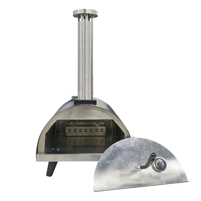 AUPLEX 21inch Portable Charcoal Outdoor Table Multifunction Wood Fired Pizza Oven