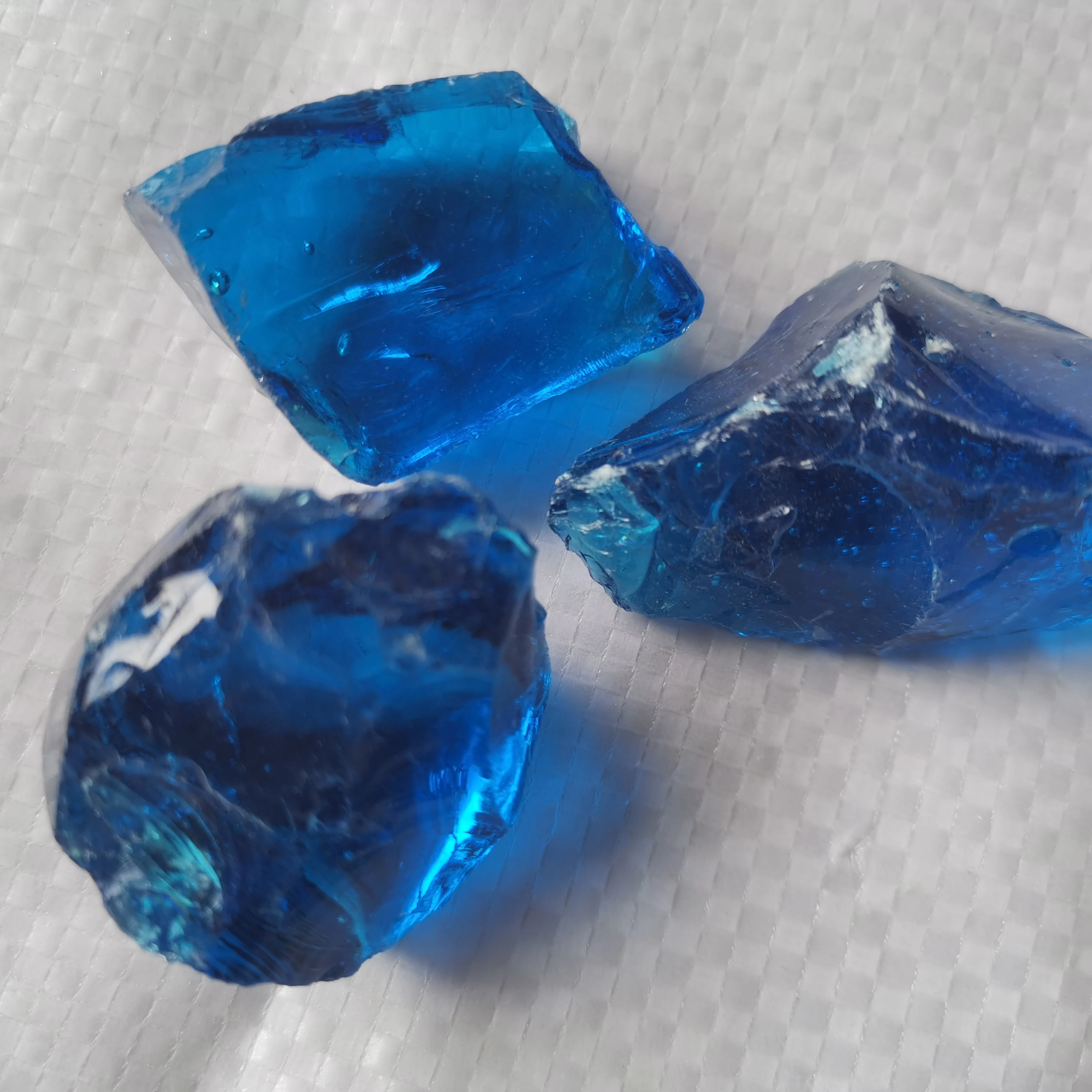 Green Gabion Glass Rock Crushed Glass for Landscape