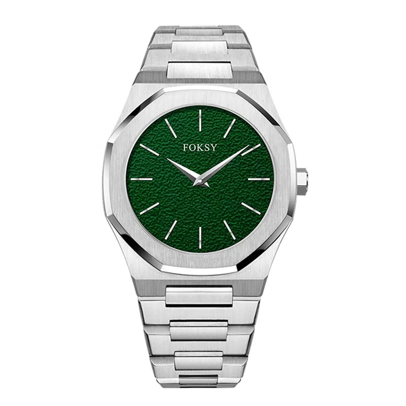 Custom Logo full Stainless Steel Japanese Movement High Quality Waterproof Men Wristwatch Quartz Watch