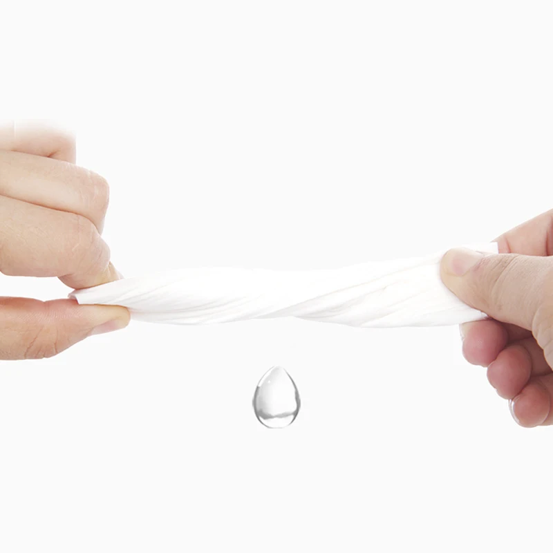 Bamboo Pulp 2 Ply Face Cleaning OEM Adjustable 10pcs/bag Plastic Bag 100% Pure Cotton Comfortable facial tissue