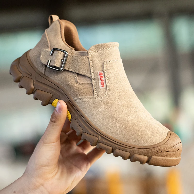 New Design Anti Puncture Steel Toe Working Lightweight Fire Resistant Safety Boots Men Work Shoes