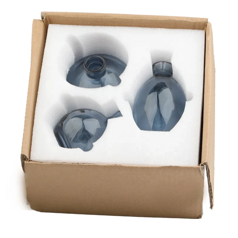 Hot Selling Color Nordic Table Vases Flower Crystal Difuser Bottle Decorative Glass Vases for Home Decor Vases Decoration Maison