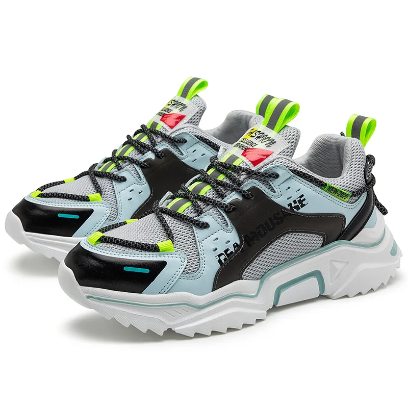 HappyChina, уличная одежда, мужские спортивные кроссовки для тенниса белого цвета, мужская повседневная обувь на плоской подошве, зеленые модные кроссовки в стиле хип-хоп для мужчин