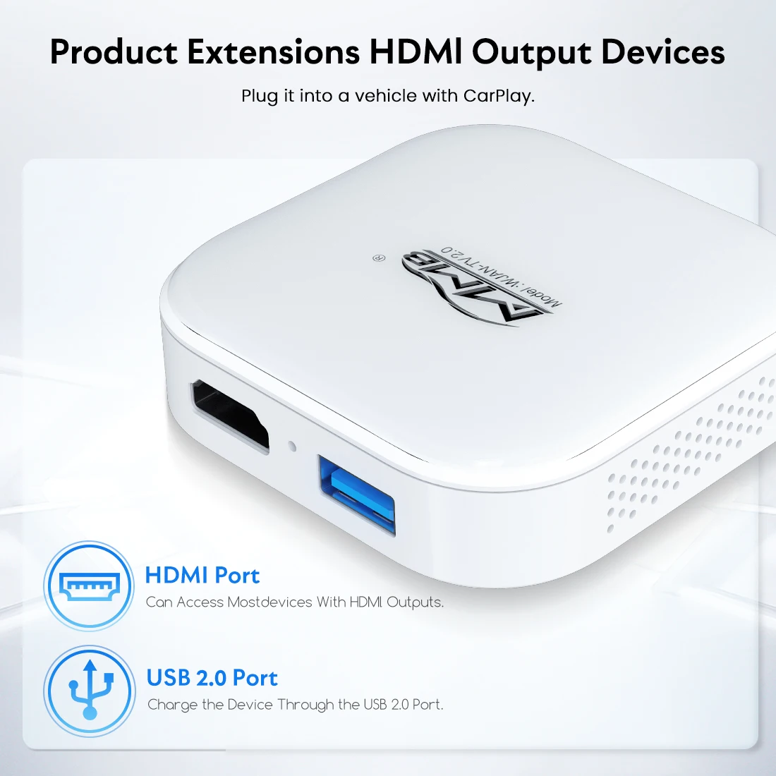 MMB Portable Wireless Carplay TV BOX HD 1080p Wifi Youtube Android 12 Auto Smart Android TV Magic Box Carplay Adapter Universal