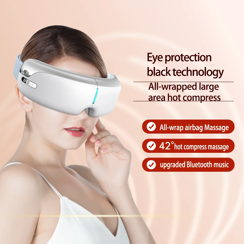 3D Airbag Wireless Eye Massager Relieves Eye Fatigue for Electronic Music Fans Eye Beauty Care Massager
