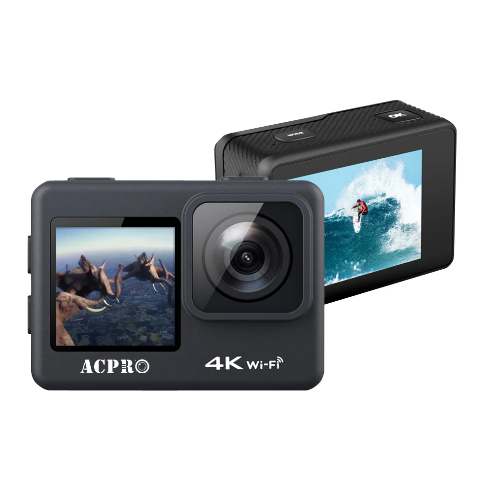 
2021 ACPRO Icatch V39 Cmos IMX078 4K Action Camera Dual Screen Sports Action Camera 4K 