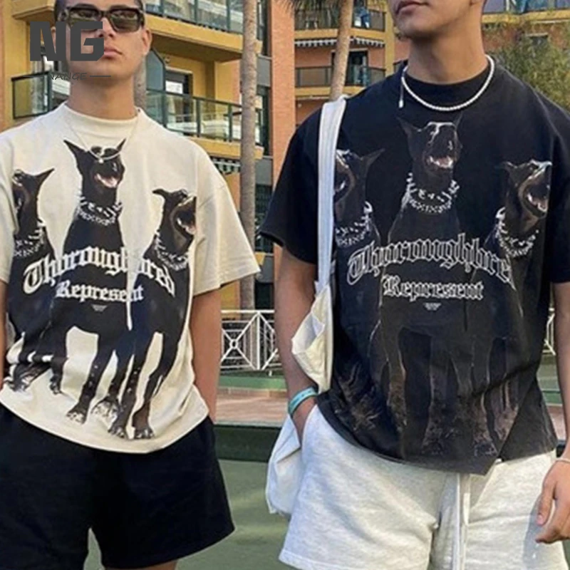 custom High quality 230Gsm oversized vintage heavyweight customized tshirt printing organic cotton wash T Shirt