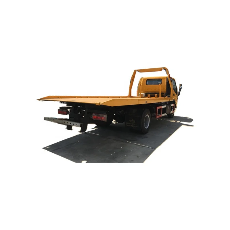 Light Type 6 wheels 3T Road Rescue Platform Towing Wrecker Truck with a Crane