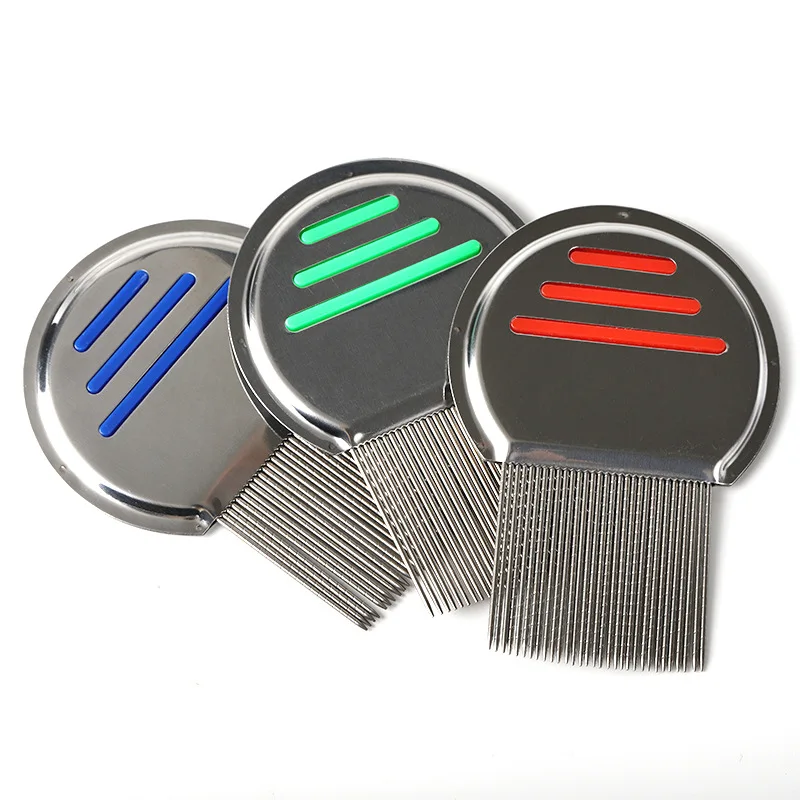 Wholesale Professional Pet Human Hair Metal Flea Lice Comb Head Anti Lice Comb