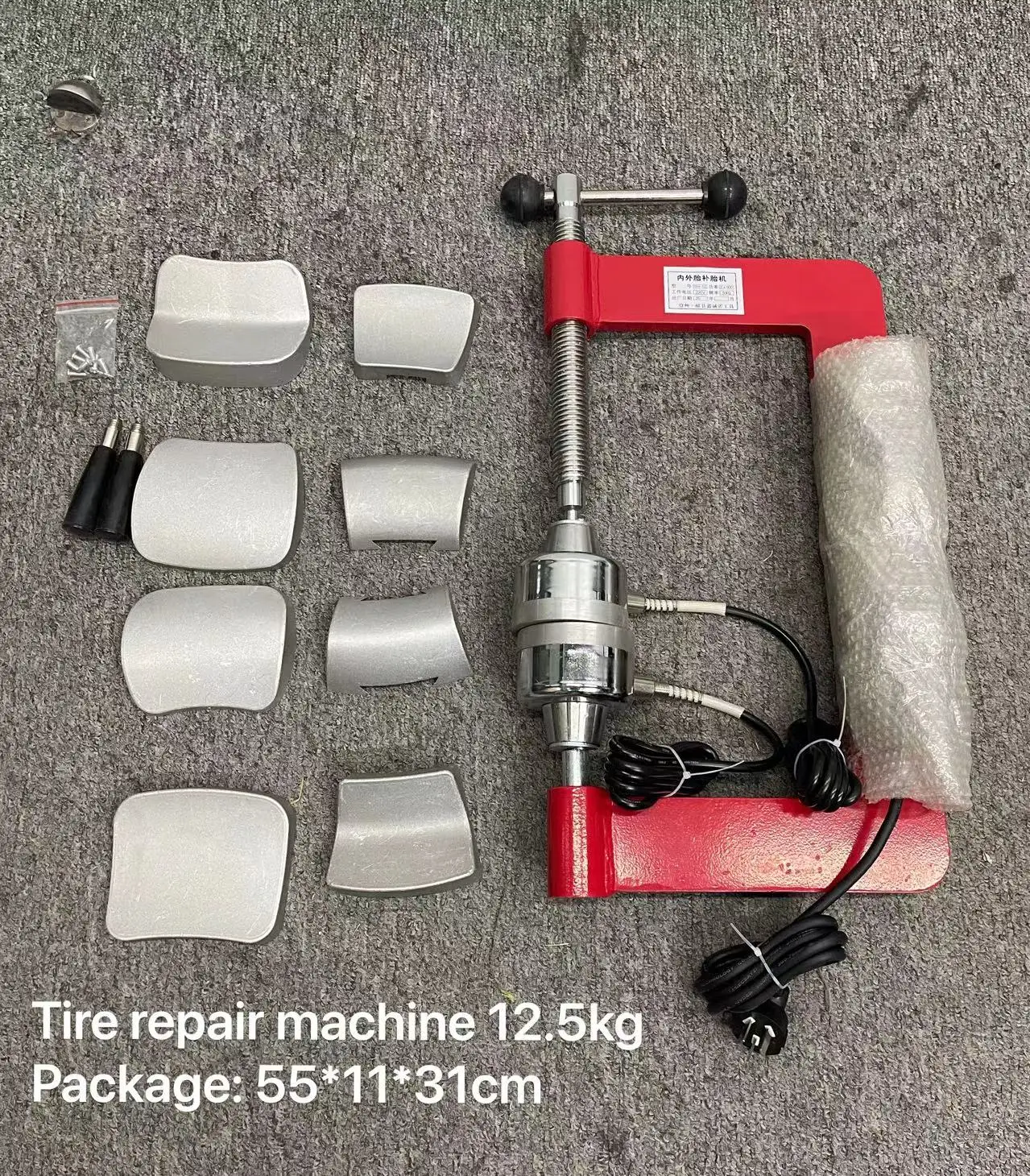 Tire repair machine Tyre Vulcanizing machine with 8 pcs of repair mould