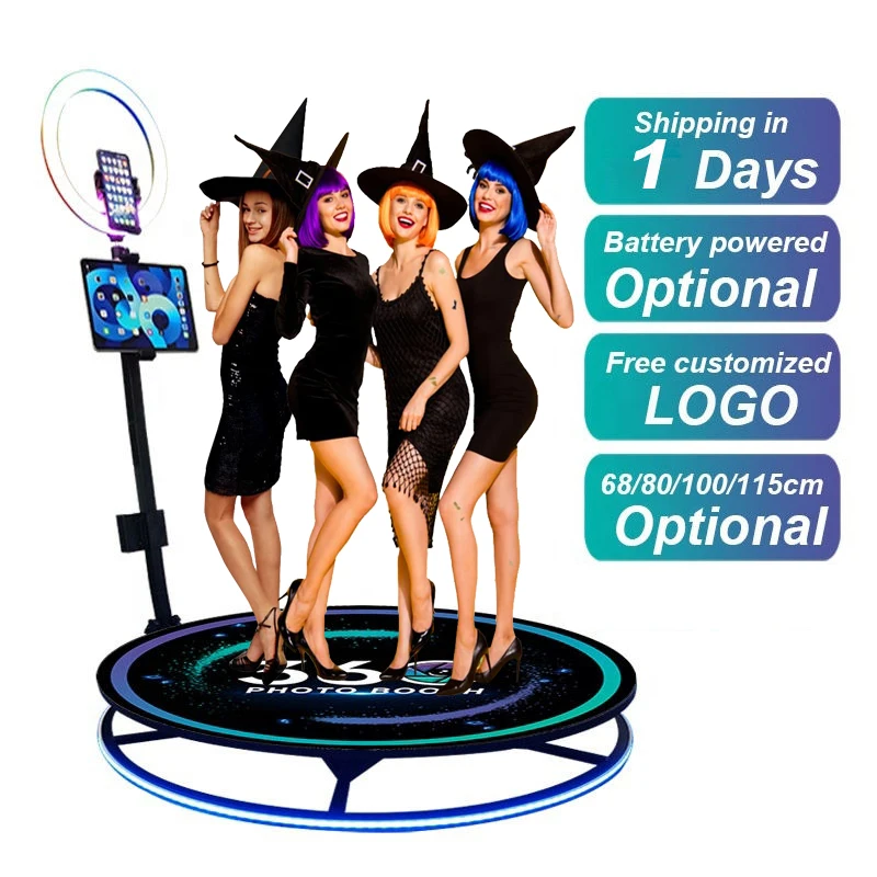 Dropshipping Shell Kiosk Props Machine 360 Degree Photo Video Booth Rotating 360 Photo Booth for Business