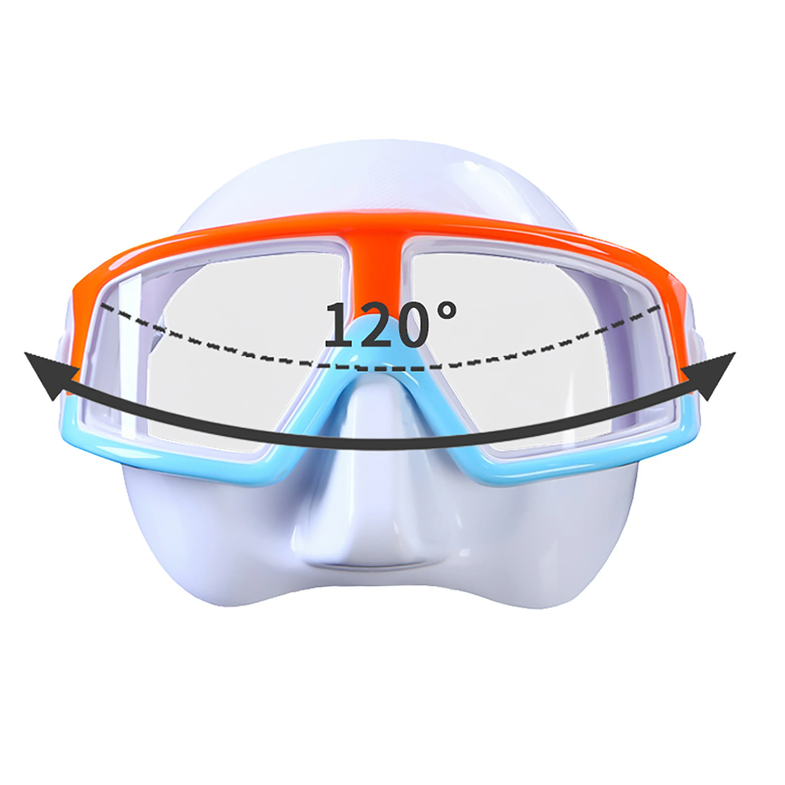 Half Face Snorkel Mask Silicone Swimming Scuba Diving Mask Glasses Eye Protect Dive Swimming Safety Goggles