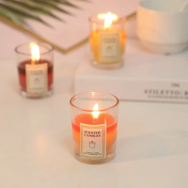 Wholesale High Quality Soy Aroma Gift Set Scented Candle In Glass Jar