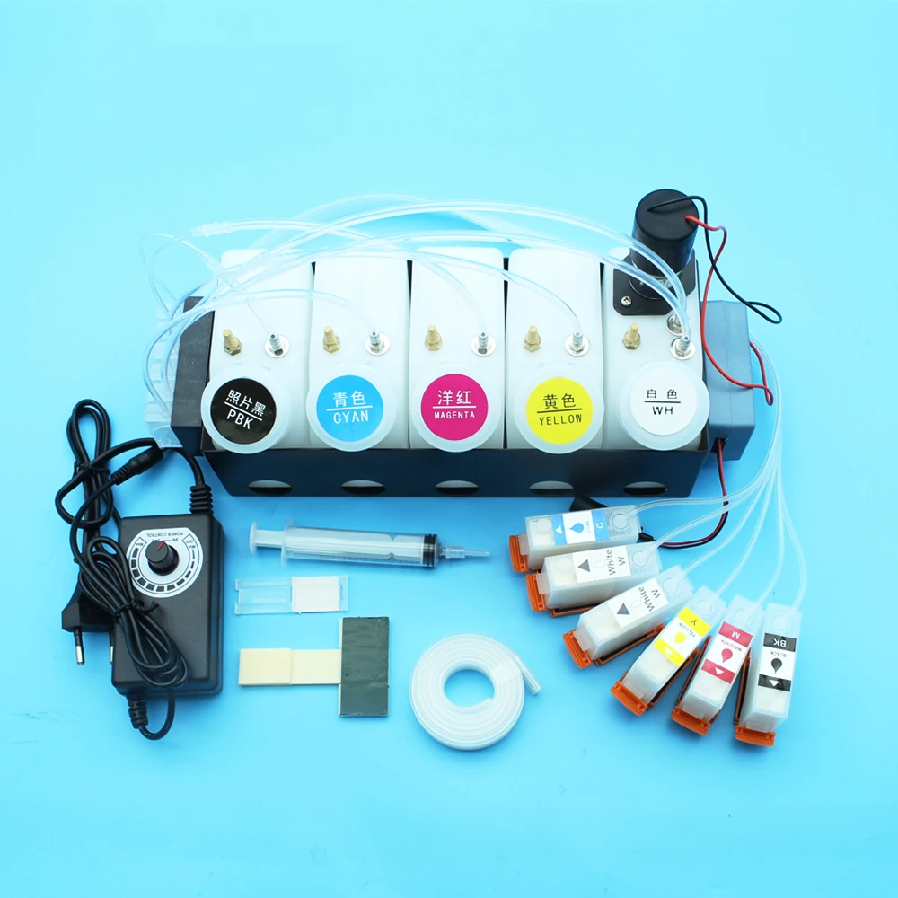 DTF Continuous Ink Supply System CISS For Epson XP-15000 XP15000 Modification Kit White Ink Tank With Stirrer One Way Valve