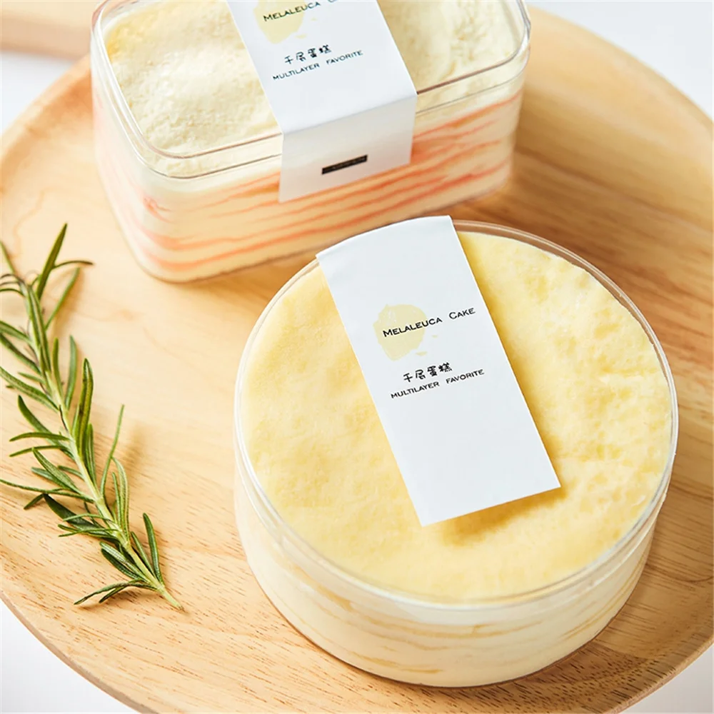 Factory wholesale cheesecake boxes clear transparent pastry boxes cake PET plastic cookie container