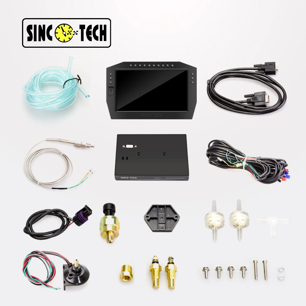  SINCO TECH 7 'ЖК Универсальный цифровая панель гонки тире Авто Спидометр Тахометр кластера многофункциональный прибор для автомобиля