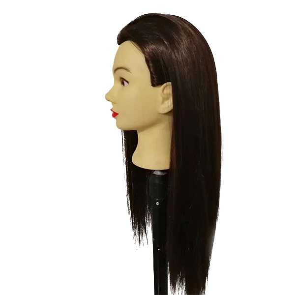 Mannequin Hair For Training Head Professional Styling Head 100% Heat Temperature Fiber Hair 22inch Long Thick Smooth Braid Train