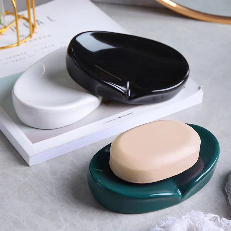Wholesale ceramic soap dish nordic style bathroom accessory soap dish