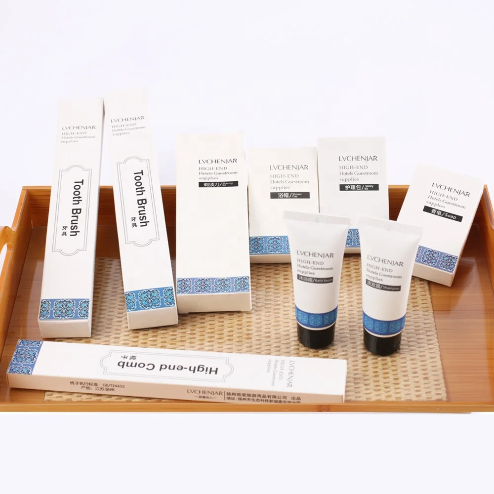 Hotel Supplies Eco Friendly Amenities Dental Hygiene Kit Spa Bathroom Disposable Airbnb Hotel Amenities Toiletries Set