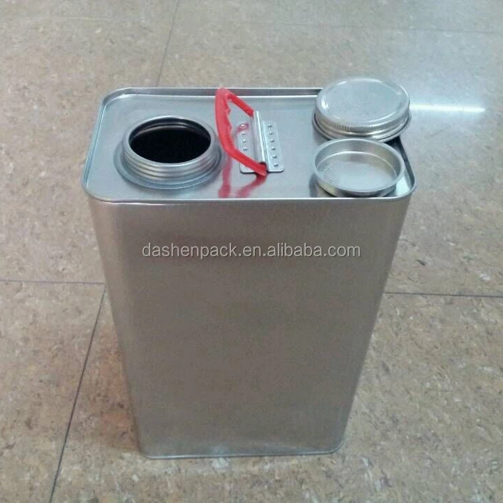 1 галлон квадратная жестяная банка для двигателя/моторного масла металлическая винтовая консервная жестяные банки типа f смазки/смазки.
