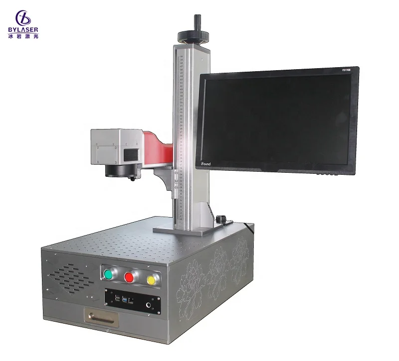 Factory desktop gravograph baseball bat  phone case laser engraving machine on round objects perfume bottle