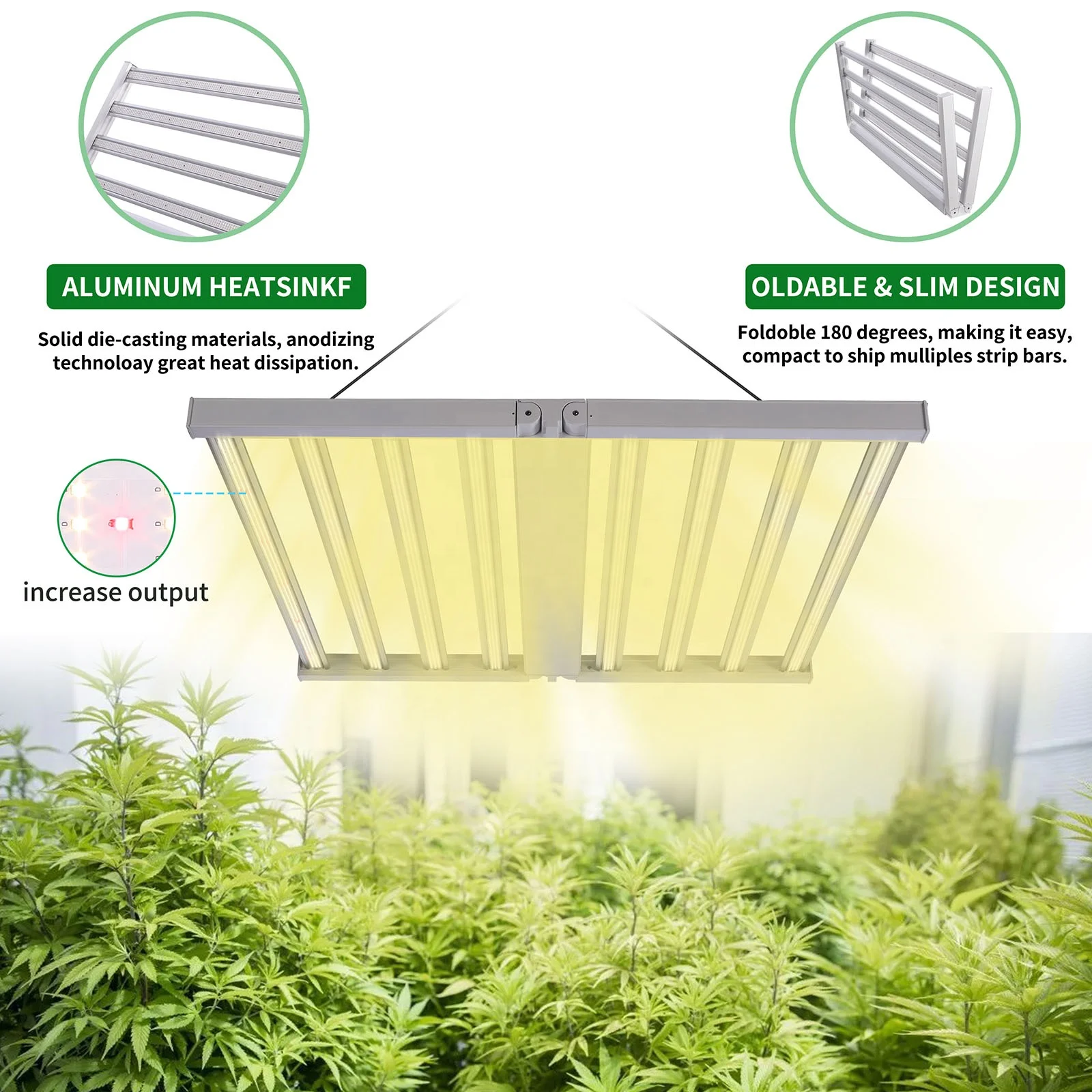 Full Spectrum  320 watt 480 watt 640 watt 1000 watt  1200 watt  Fold  Led Grow plant Light