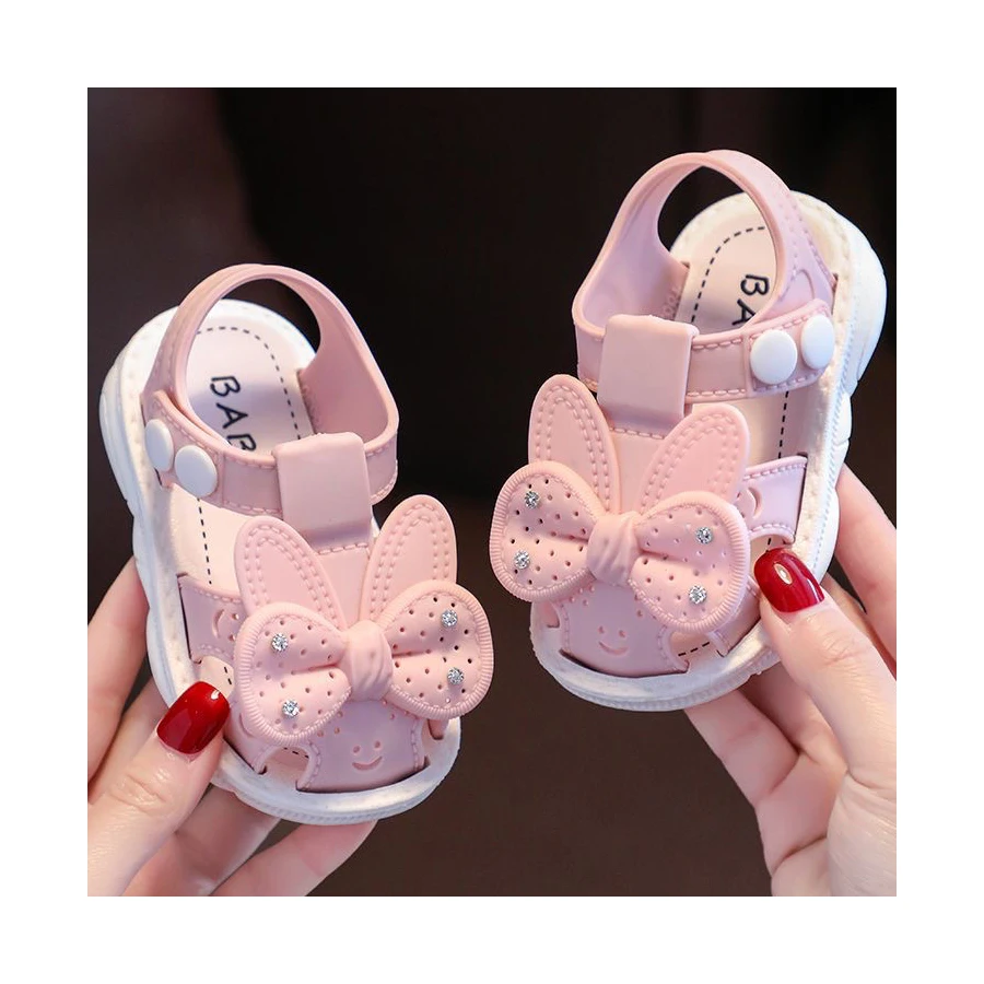Baby girl toddler shoes vintage kids outdoor sandals soft soles little girls princess shoes special slide baby walking sandals