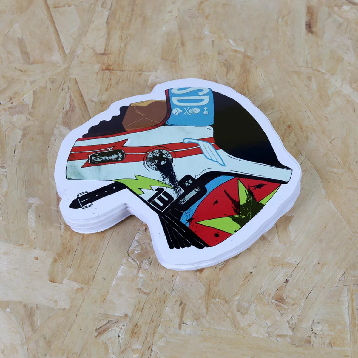 Custom logo Label Shiny Die Cutting Sticker Uv Self Adhesive Waterproof Vinyl Cut Stickers