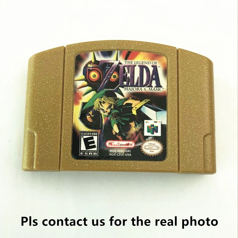 Лидер продаж, бесплатная доставка DHL, ретро игра для nintendo 64 n64 legend of zelda, маска маджора
