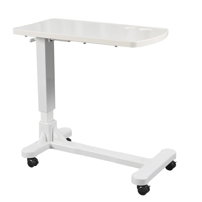 Wholesale Economic Movable Medical Table Wooden Height Adjustment Patient Dinning Over Bed Table