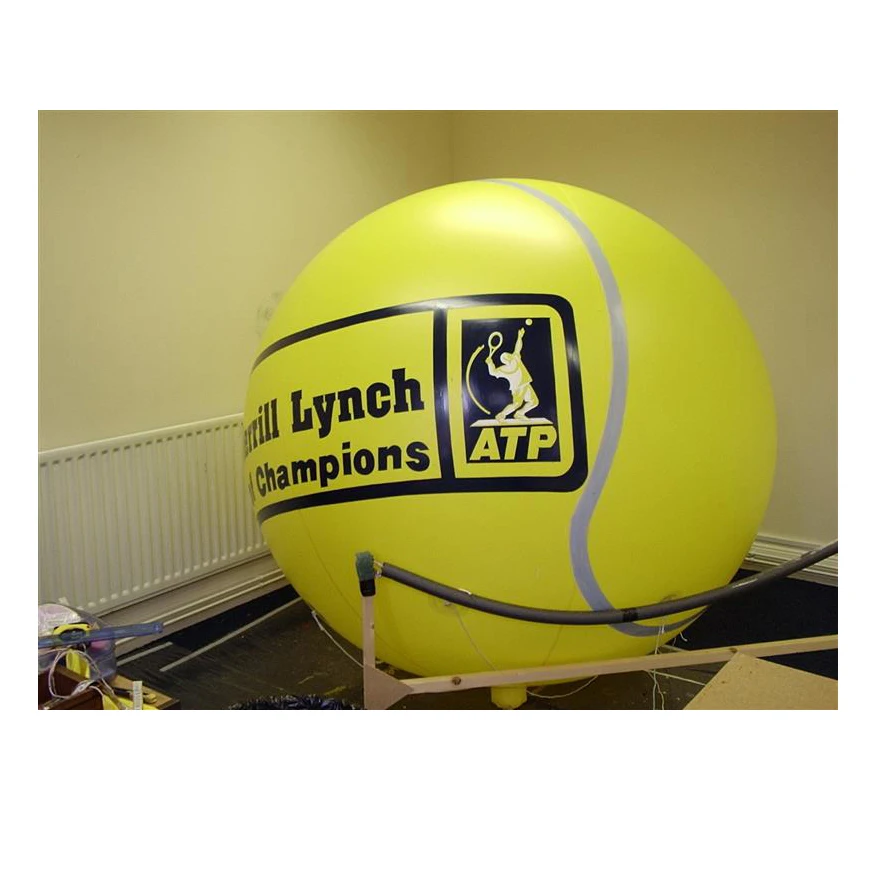 Caixin Custom Design inflatable round helium balloon  / inflatable giant tennis balloon
