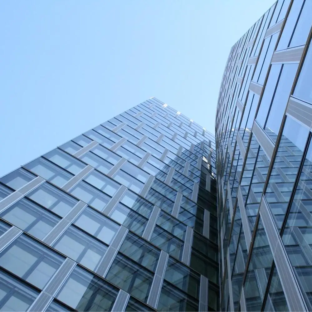 Strong and durable heat insulation aluminium glass laminated glass curtain wall