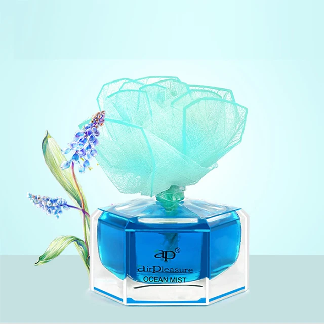 European popular color rose dried flower natural essential oil fragrant glass bottle reed diffuser