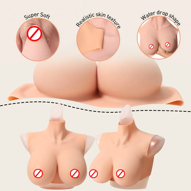 Artificial Silicon Breasts lifelike Crossdresser Cosplayer Drag Queen Transvestite Fake Boobs Man To Woman Breast Form