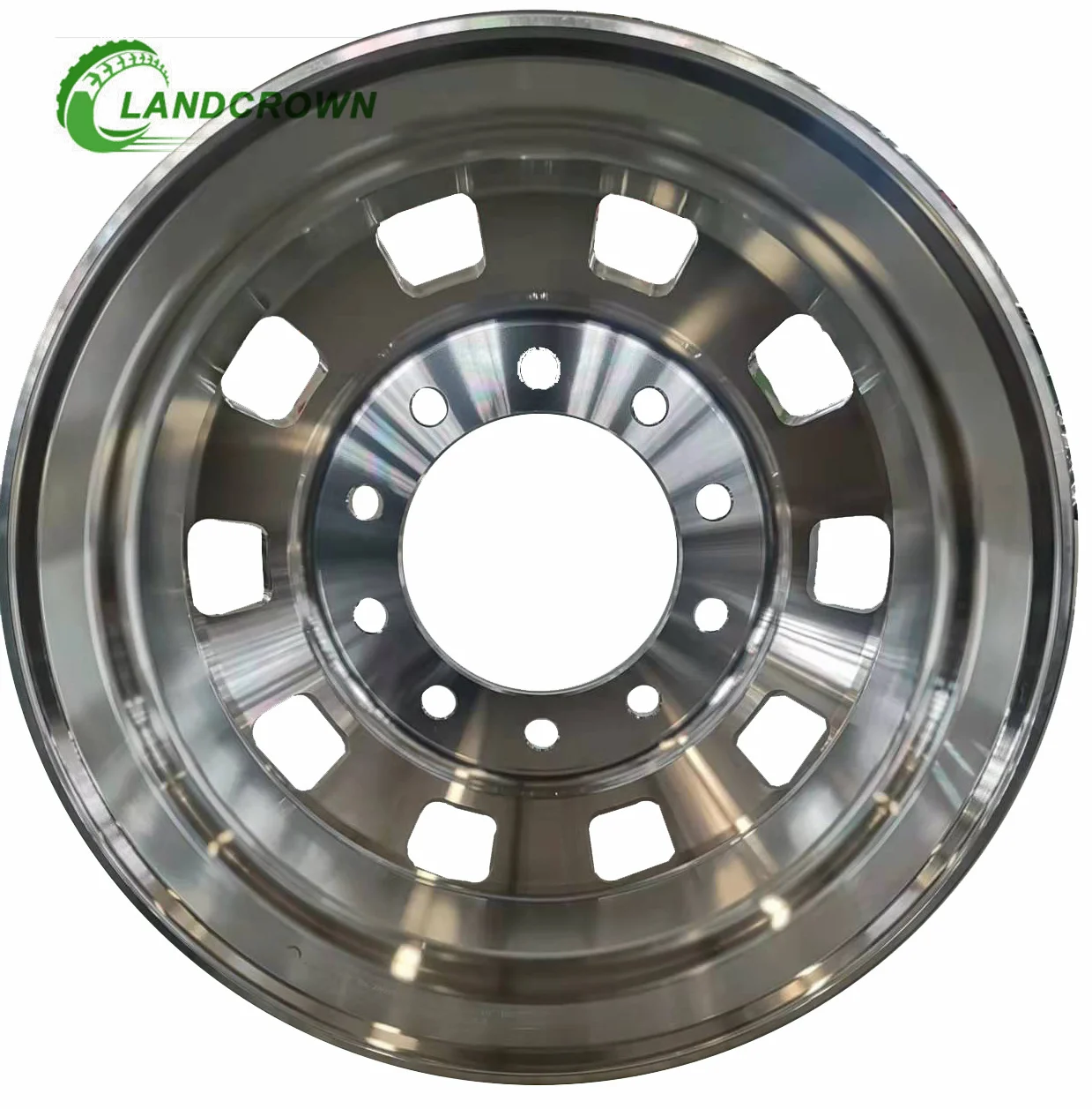 Factory Direct Sales 24.5 Inch 24.5x8.25 Forged Alloy And Aluminum Tubeless Heavy Duty Truck Wheel Rim For Truck Tire 11R24.5