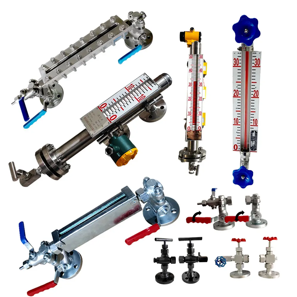 High Temperature Magnetic Float Type Level Gauge SS304/ SS316L Double Color Magnetic Liquid Level Display Meter