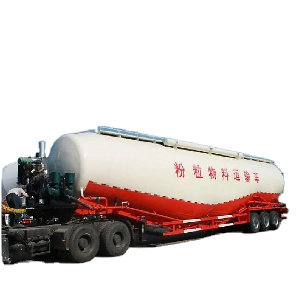 Cheap price 3 axles 50ton 40m3 cimc work cement bulker carrier silo transport equipment trailer