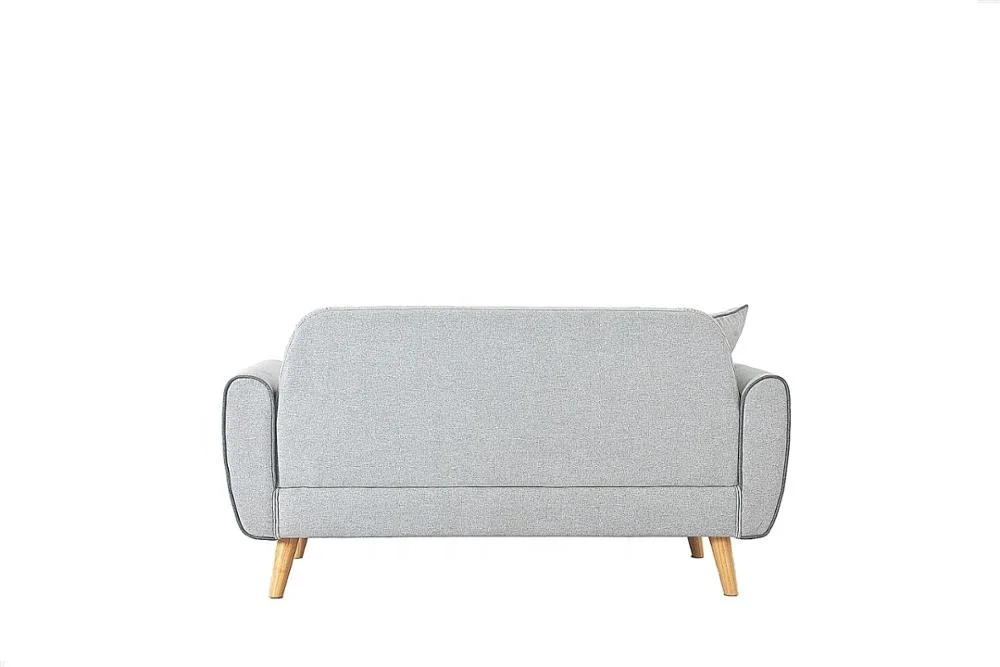 Nisco tufted memory foam 2 seater sofa living room sofa with solid wood legs