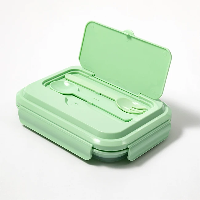 Портативный силиконовый контейнер для еды