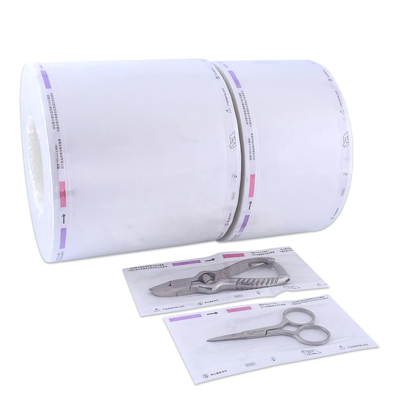 Medical Heat-sealing sterilization pouch Tyvek roll for low temperature plasma/ hydrogen peroxide for Hospital  CSSD
