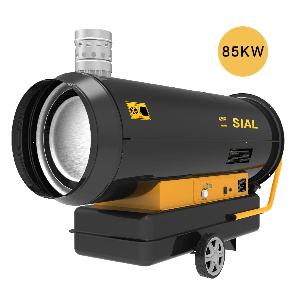 SIAL 85KW  Professional Industrial indirect  diesel kerosene heater  motor overheating protection