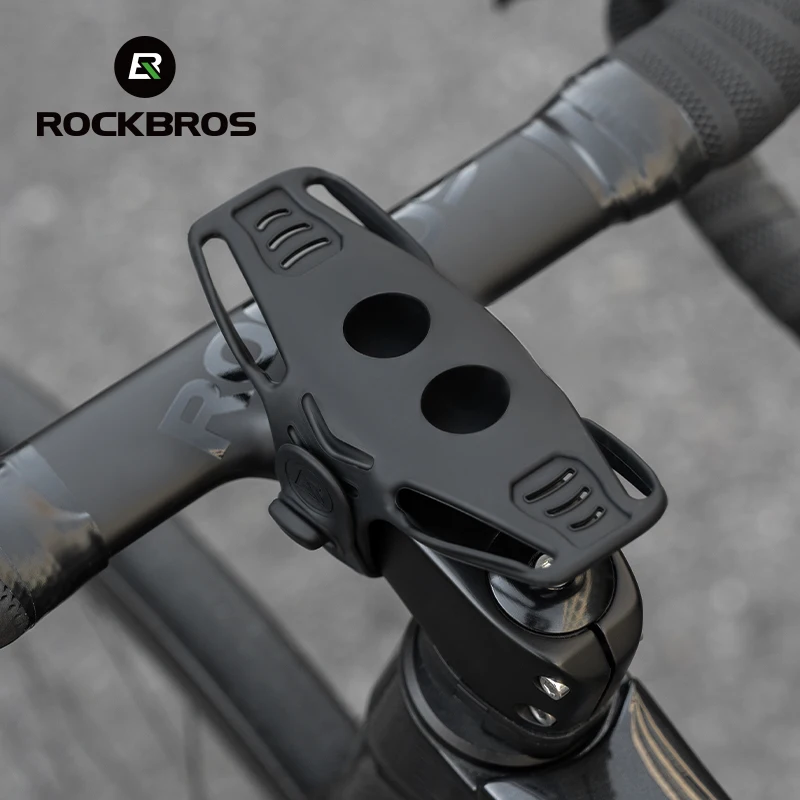 ROCKBROS Universal Motorcycle Bicycle Cell Phone Mount Stable Phone Mount Flexible Silicone Bicycle Mobile Phone Holder