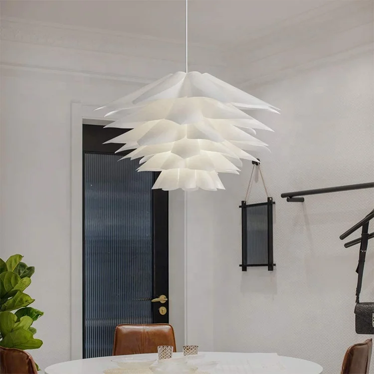 Modern  DIY PP Shade  Pendant Light   Plastic  Lotus  Lamps
