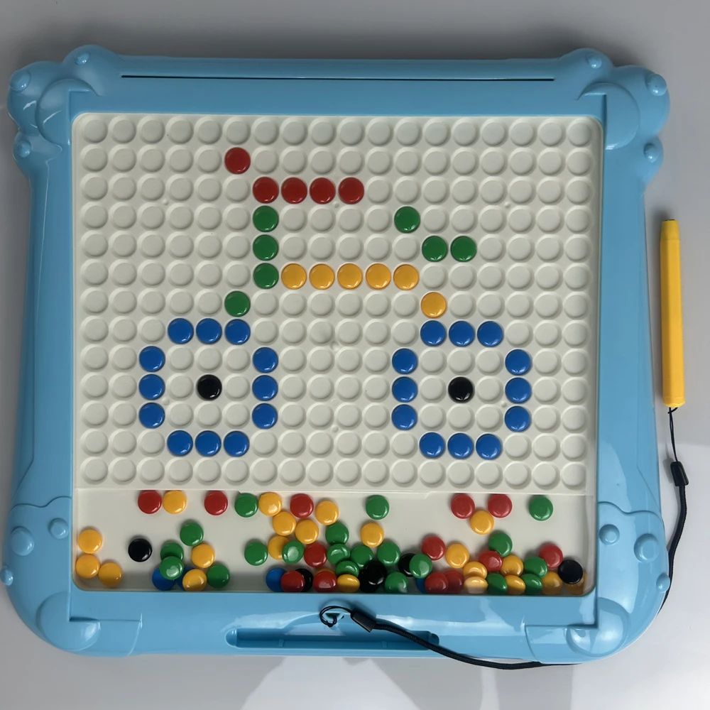 Child Desktop double faces Magnetic Pen Move Bunny Drawing Board Toys Parent-Child Interactive Pen Holding Game Learn Toy Kid