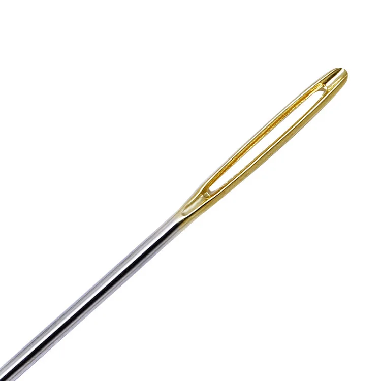 High Quality Stainless Steel Ordinary embroidery needle gold tail cross stitch needle