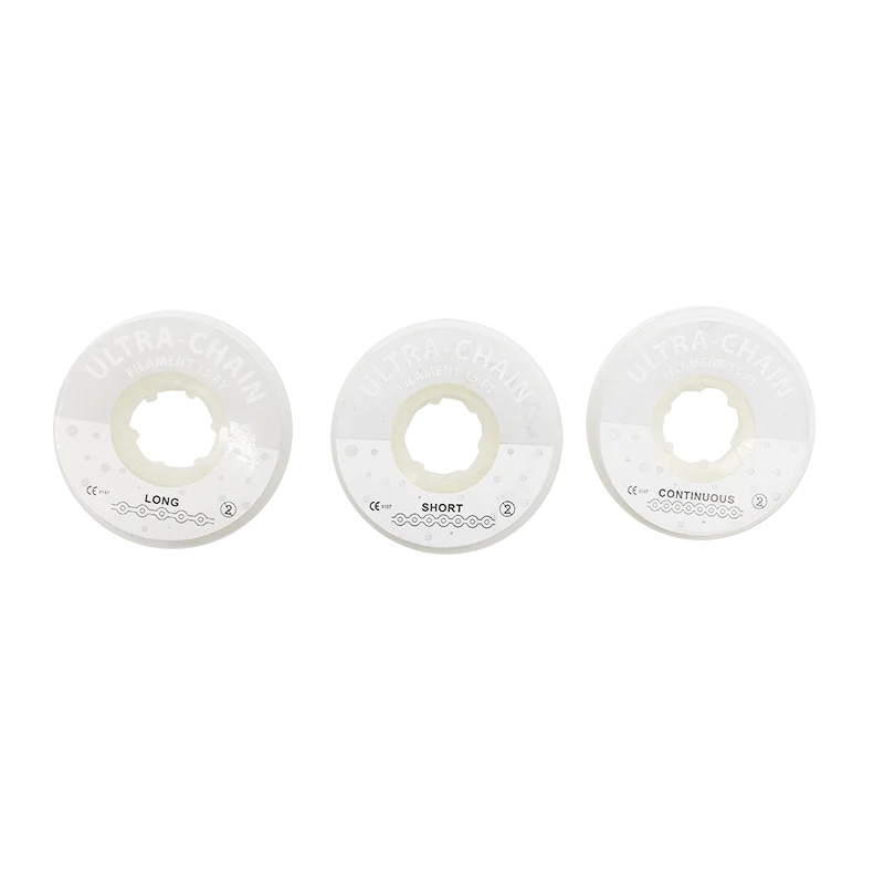 Hot Sales Dental Consumables Rubber Band Long Orthodontic Elastomeric Power Chain comfortable orthodontic elastic chain