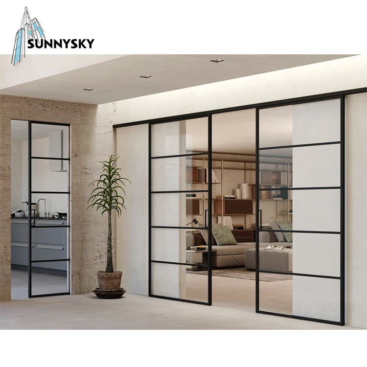 Interior glass Sliding doors for bathroom/toilet