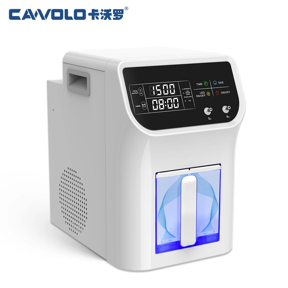 Cawolo hho Brown Gas Generator 2000ML H2 + 1000ML O2 Brown Gas Hydrogen Inhalation Generator Customized Logo Browns Gas Machine